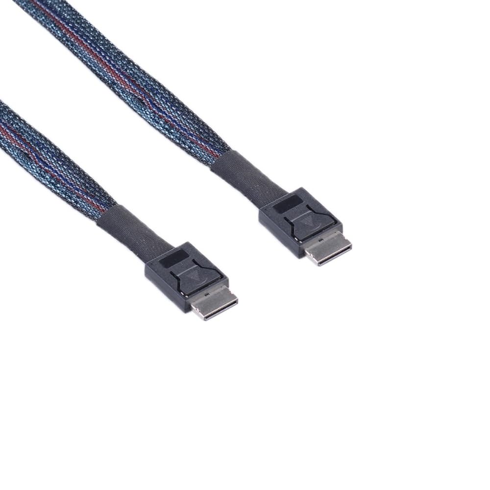 KAGAUOAS KAGAOAS OCuLinkconnector Cable SFF-8611 4i to SFF-8611 4i Server PCIe4.0 High Speed Data Transfer Cable, 50 cm