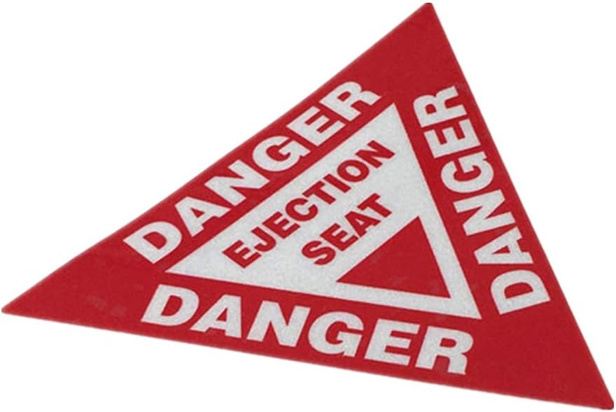 Amazon.com - Horayten Car Styling Decals Warning Danger Ejection Seat ...