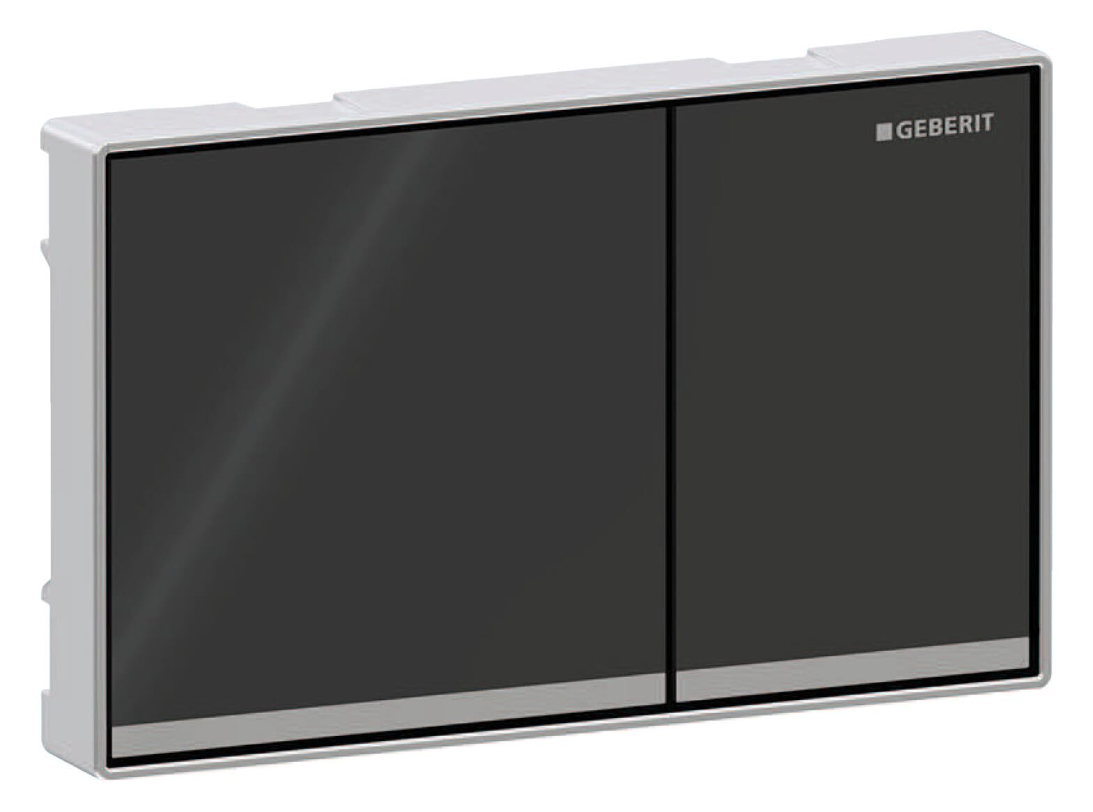 Geberit Omega60 Betätigungsplatte, für 2-Mengen-Spülung, flächenbündig, eckig, 115.081.JK.1, Farbe: Lava