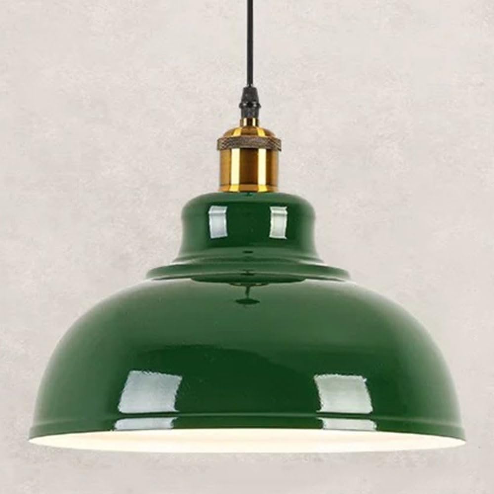 Suspension style industriel moderne e27 luminaire suspendu vert