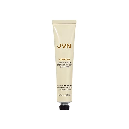 JVN Air Dry Cream, 1 Fl Oz - No Heat Soft Hair Styling Cream for All Hair Types, Smoothes and Defines Hair, Sulfate Free - Grapefruit & Tangerine Fragrance - 30 ml (Pack of 1)