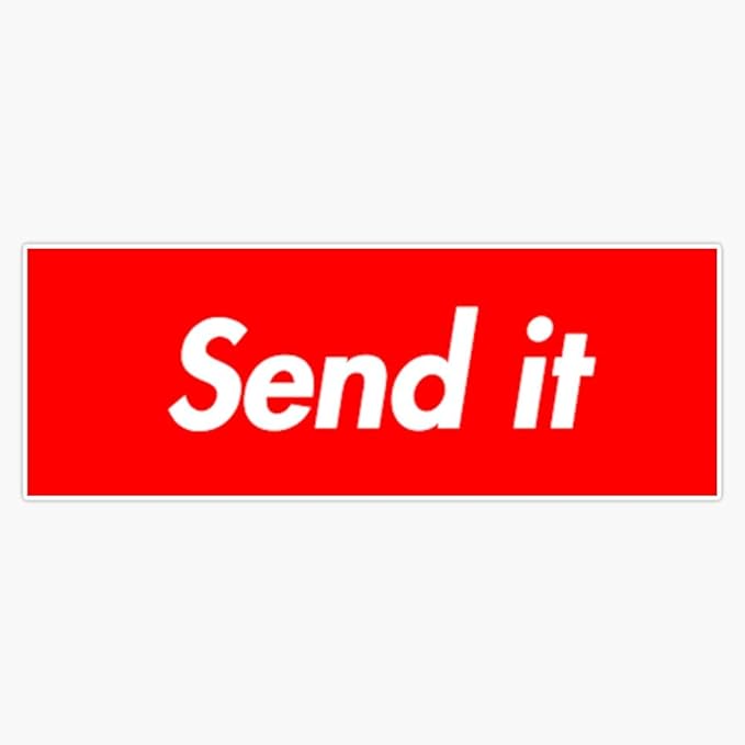Amazon.com - Send It Sticker Decal Vinyl Bumper Sticker Decal Waterproof 5"