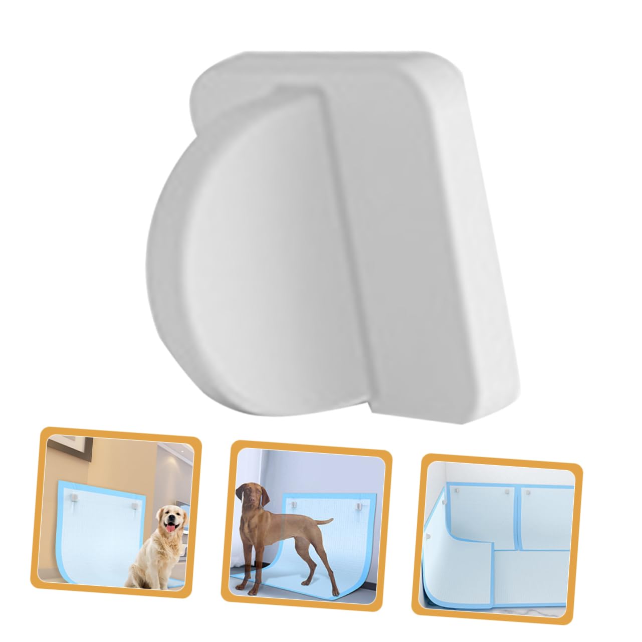 YARNOW 3pezzi Per Tappetini Igienici Per Traversine Adesivo Installazione Facile Allenamento e Pulizia Design e Resistente
