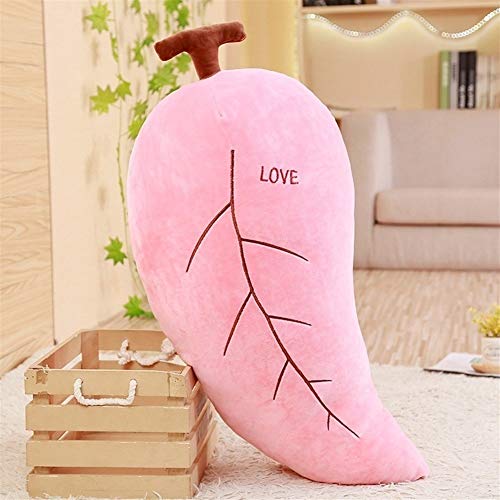 NOBRAND Playful Pillow Leaf Type Pillows Simple Creative Plush Toy Durable Holding Sleeping Pillow Soft Cosy Cushion Fashion Festival Stuffed Toys Gift (Color : Pink, Size : 85cm)
