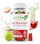 NutriVigor Keto ACV Gummies Advanced Weight Loss-ACV Keto Gummy for Women and Men-Fat Burning App...