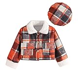 Toddler Girls Flannel Jacket Baby Plaid Button Down Shacket Coat Little Kids Long Sleeve Shirt Top...