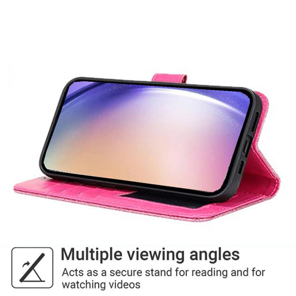 per iPhone 12 Pro Max Cover Libretto Brillantini Star Planet Universo