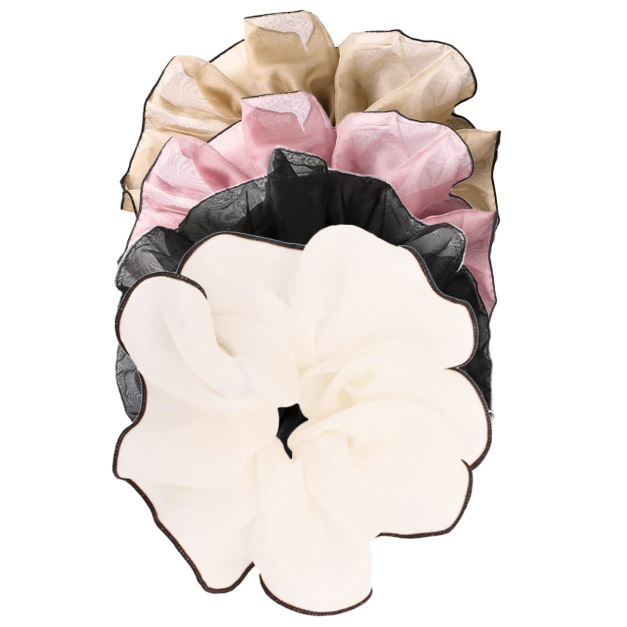 FOMIYES 4 Juegos De Coleteros Elásticos Para El Pelo Para Mujeres Y Niñas Accesorios Elegantes Para El Pelo Coleteros Semirecogidos O Sueltos 4 Unidades.
