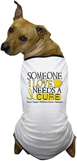CafePress Needs A Cure Childhood Cancer Dog T Shirt Dog T-Shirt, Pet Clothing, Funny Dog Costume