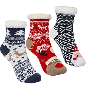 Caudblor 3 Pair Slipper Sock For Ki...