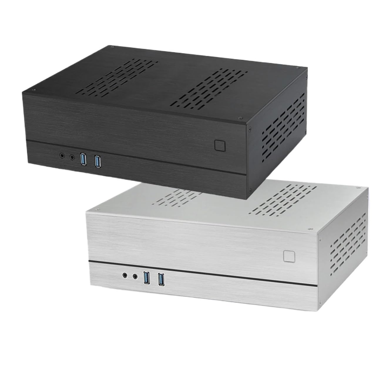 Amazon.co.jp: Mini-ITX Flex ATX アルミニウム HTPC シャーシ - 横型