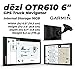 Wearable4U - Garmin OTR610, Large, Easy-to-Read 6 GPS Truck Navigator, Custom Truck Routing, High-Resolution Birdseye Satellite Imagery with Power Pack Bundle