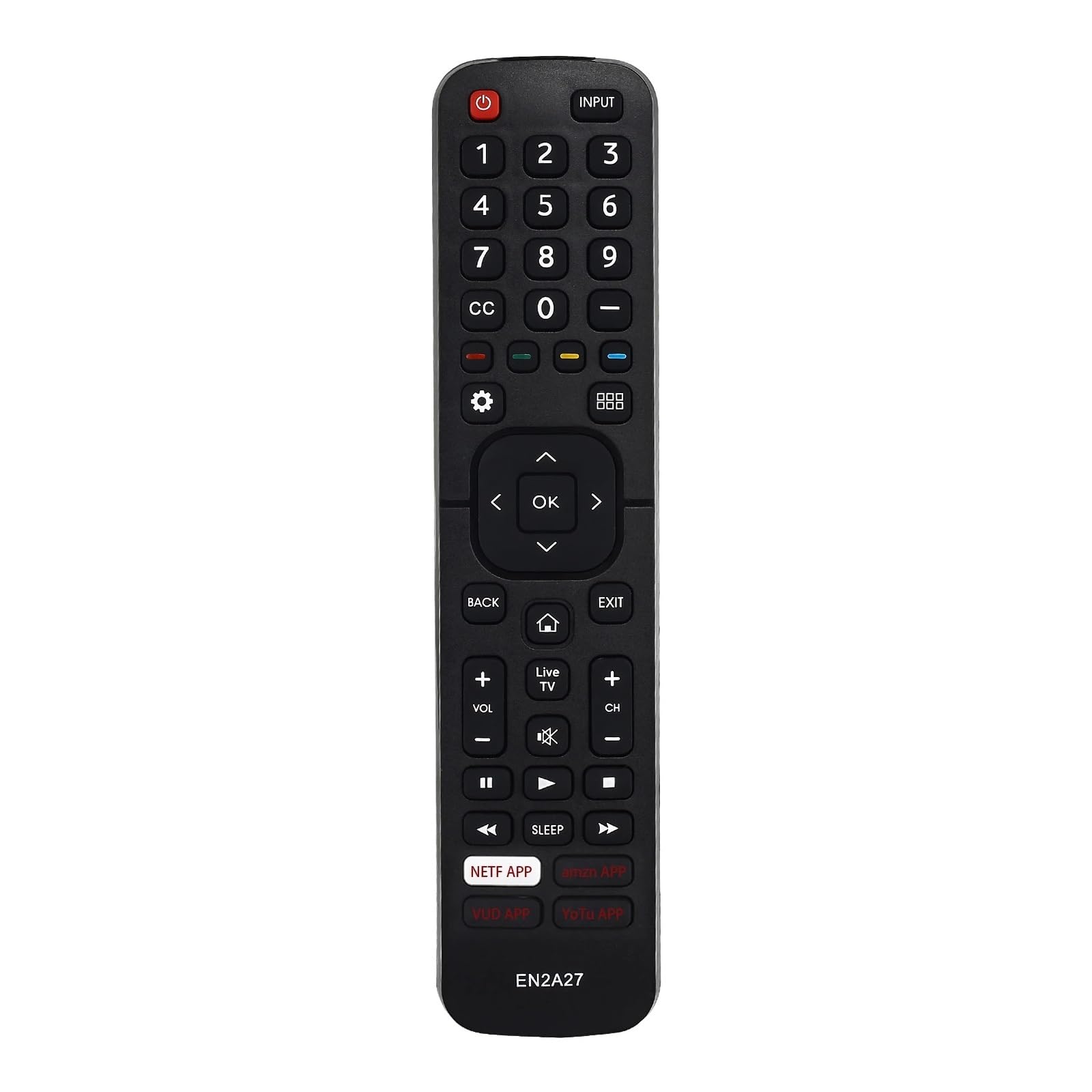 Télécommande EN2A27 pour téléviseurs intelligents 4K LED UHD EN2B27HI - 4