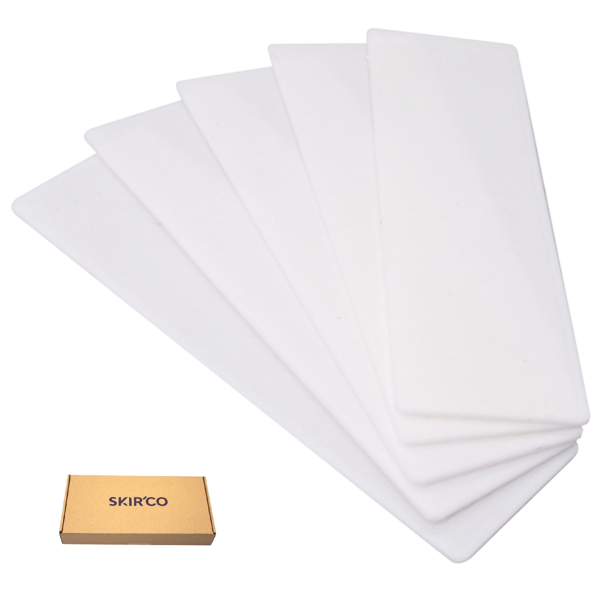 SKIR'CO (50 szt.) Plastikowe podkładki płaskie 1 mm, podkładki przyszybowe 40 x 100 mm, podkładki dystansowe do ram, podkładki do ram drzwi i okien