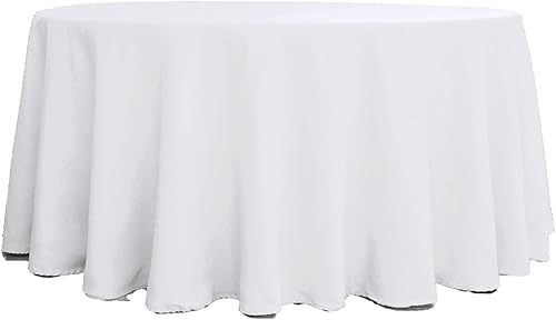 Mantel redondo de poliéster de 120 pulgadas marca Efavormart