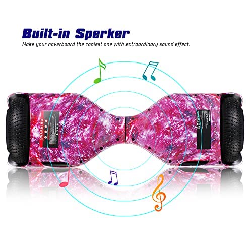 Image of LIEAGLE Hoverboard, 6.5 inch Self Balancing Scooter Hover Board with Bluetooth Wheels LED Lights for Kids Adults