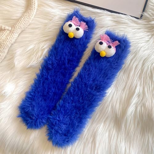 Image of TFTSR Crazy Funny Fuzzy Silly Socks for Kids Women,Girls Fluffy Slipper Novelty Fun Socks,Boy Men Cute Cozy Soft Animal Socks
