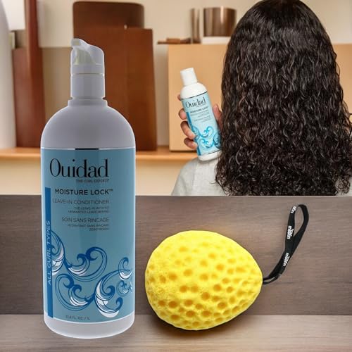 Ouidad-Conditioner-for-Curly-Hair-338-Fl-Oz-Hair-Conditioner-for-Women-Bath-Sponge-Yellow-Moisturizing-Conditioner-Nourishes-Defines-Curls-Pack-of-1
