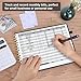 HAUTOCO Hardcover Bill Tracker Notebook Horizontal Monthly Bill Payment Organizer for Personal Budgeting Home Finance with 2 Storage Pocket Expense Checklist Tracking Planner 10.78 x 8'', Black