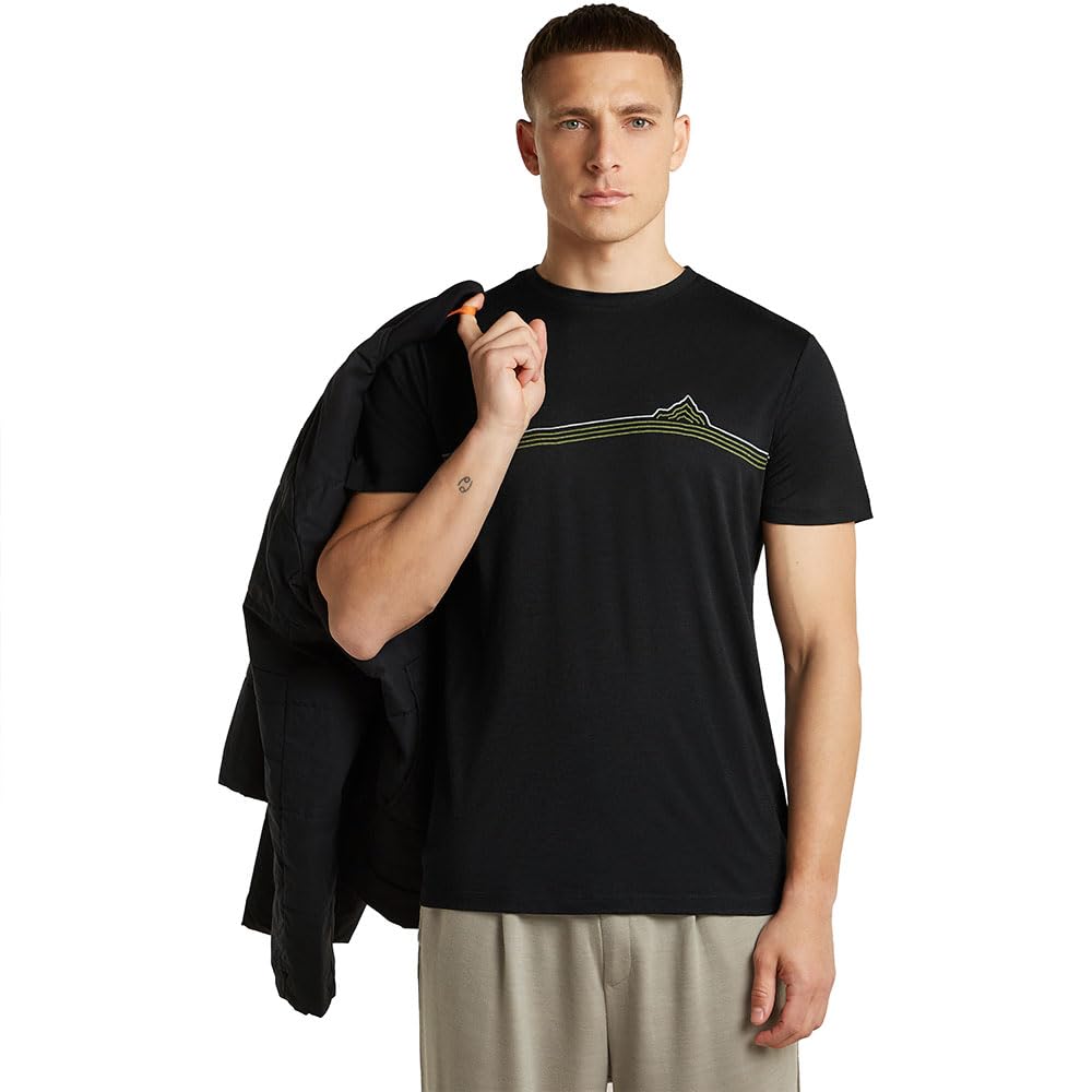 ICEBREAKER 150 Tech Lite Range Stripes Short Sleeve T-Shirt S