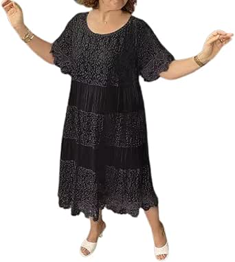 Bohemian Chic Plus Size Dress With Fringe Design
