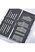 Souarts 1 Set Stainless Steel Big Eye Sewing Needles Set with Different Sizes