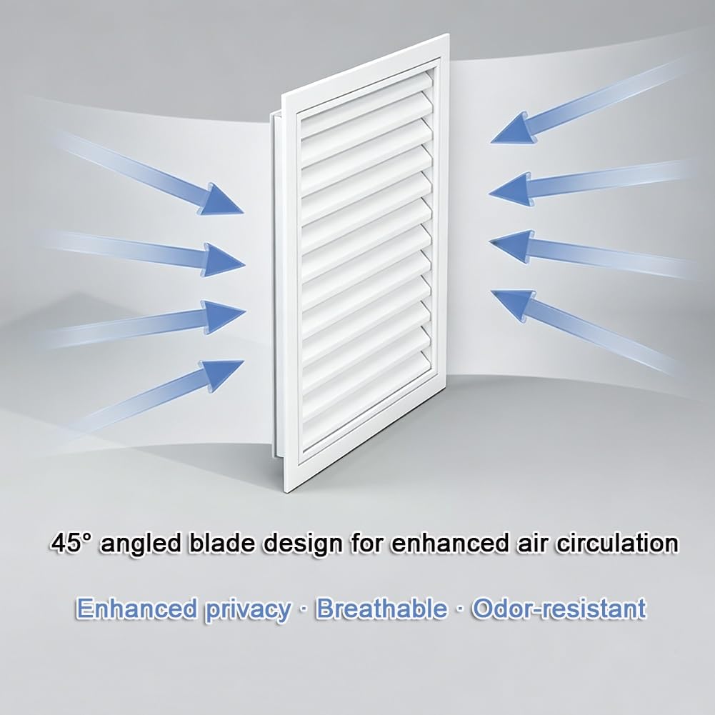 Cubierta de ventilación de aire – Apertura de conducto de rejilla de techo | Ventilación de suelo resistente y cubiertas de ventilación para el hogar y la oficina – Rejillas de pared y techo, color