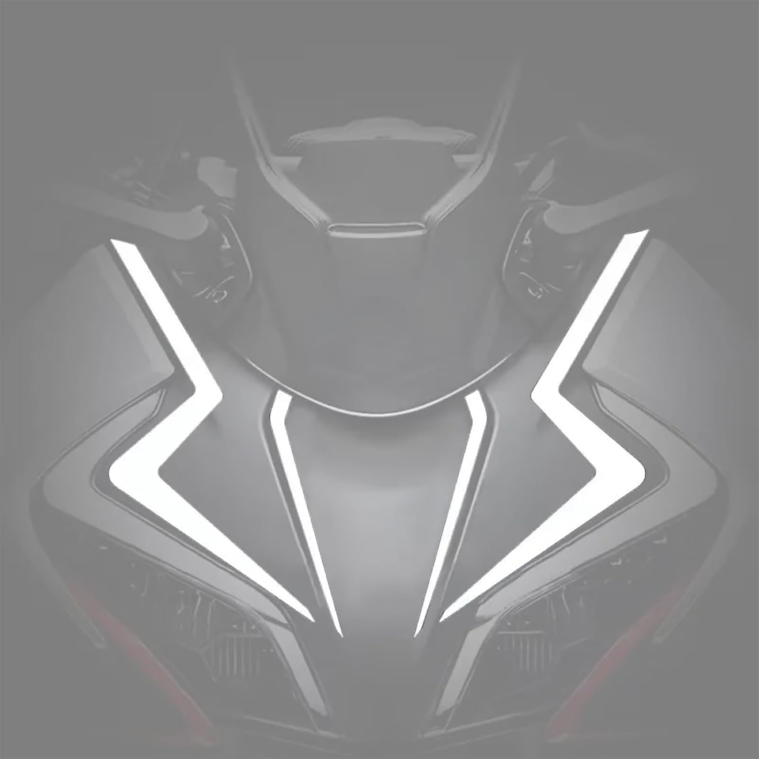 Reflective Head Stickers Front Fairing Stickers Vinyl Decal with Strong Stickiness Compatible with CFMOTO 450SS 2023 2024 2025,Racing Style,Red,CFMOTO 450SS Accessories
