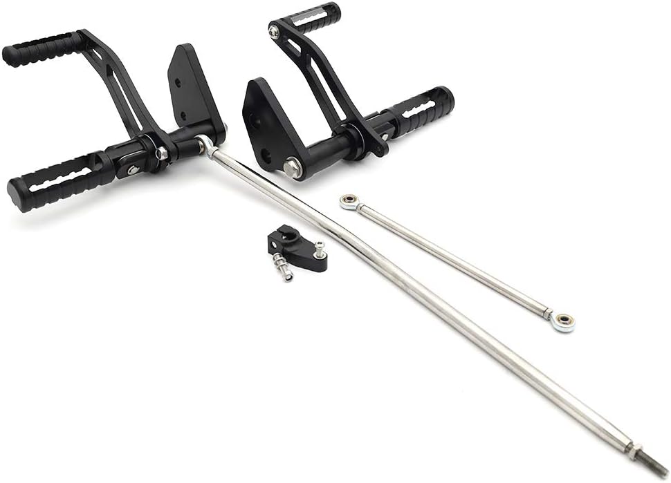 TOFR CNC Aluminum Forward Controls Footpegs Levers Linkages Kits for Harley Dyna Street Bob FXDB 2006-2017 Super Glide FXD FXDC FXDX Low Rider FXDL 2000-2017