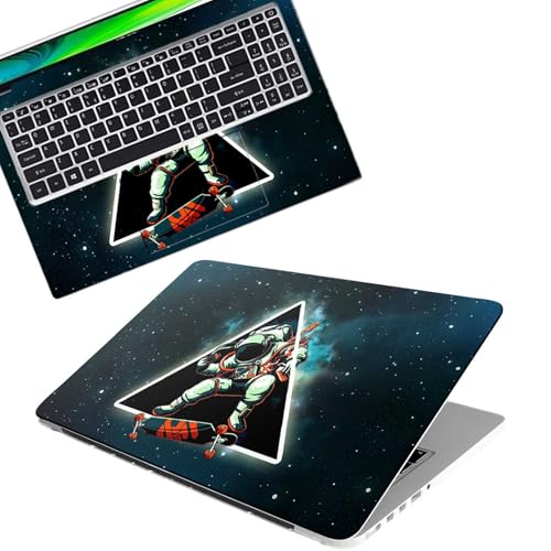 Image of Galaxsia Astronaut Full Body Vinyl Laptop Skin /Sticker /Cover Upto 15.6 Inches Laptops Laminated-Removable-HD Quality Compatible for Hp-Dell-Sony-Lenovo-Asus etc.(15x10 Inches)