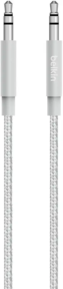 Belkin MiXiT Metallic Aux/Auxiliary Cable, 4 Feet (Silver)