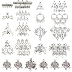 54pcs 9 Style Silver Color