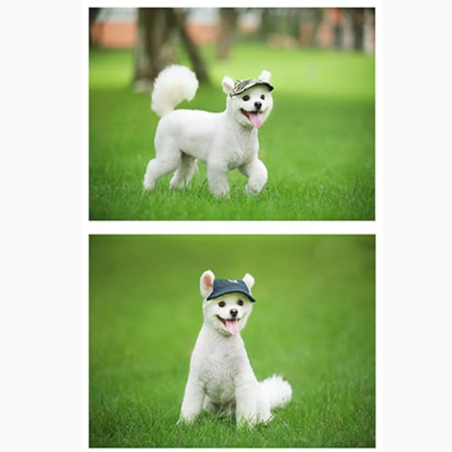 Foto 6 de 8 de Gorro de béisbol para perros de Egurs, ajustable, Sunbonnet, protección solar, para perros pequeños