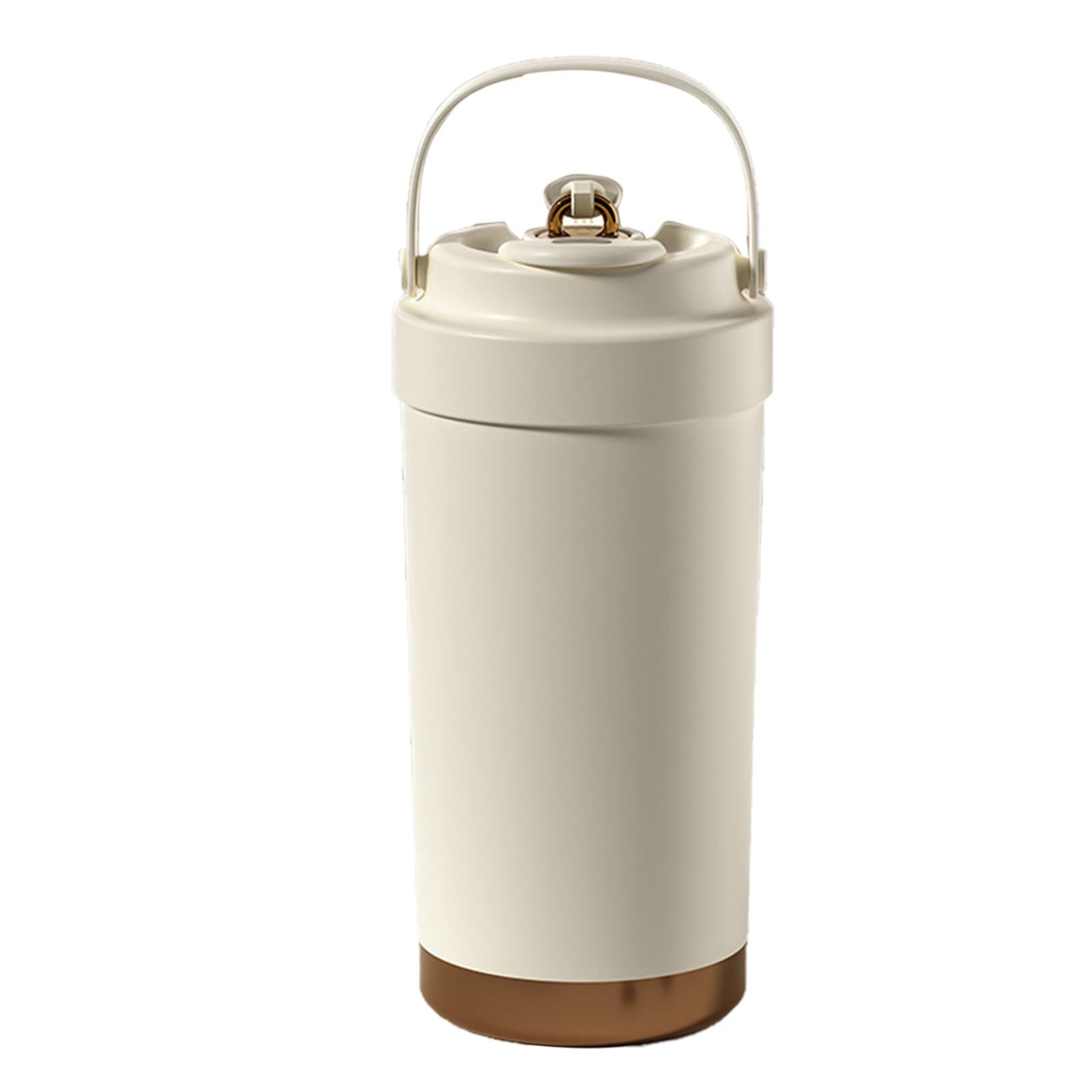 Insulated Water Bottle Modern Portable Wall Vacuum Detachable Stainless Steel Coffee Cup With Straw Handle And Leakproof Lid