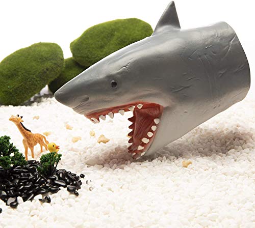Image of Yolococa Hand Puppet Toys Realistic Latex Animal Shark Instagram Children Toys