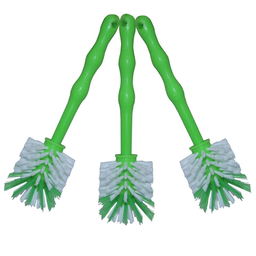 UDSKNV[KSL Ideal for Cleaning Mixing Pots Nylon Bristle Bowl Pot Washing Tool Scrubbing Brush 3Pack