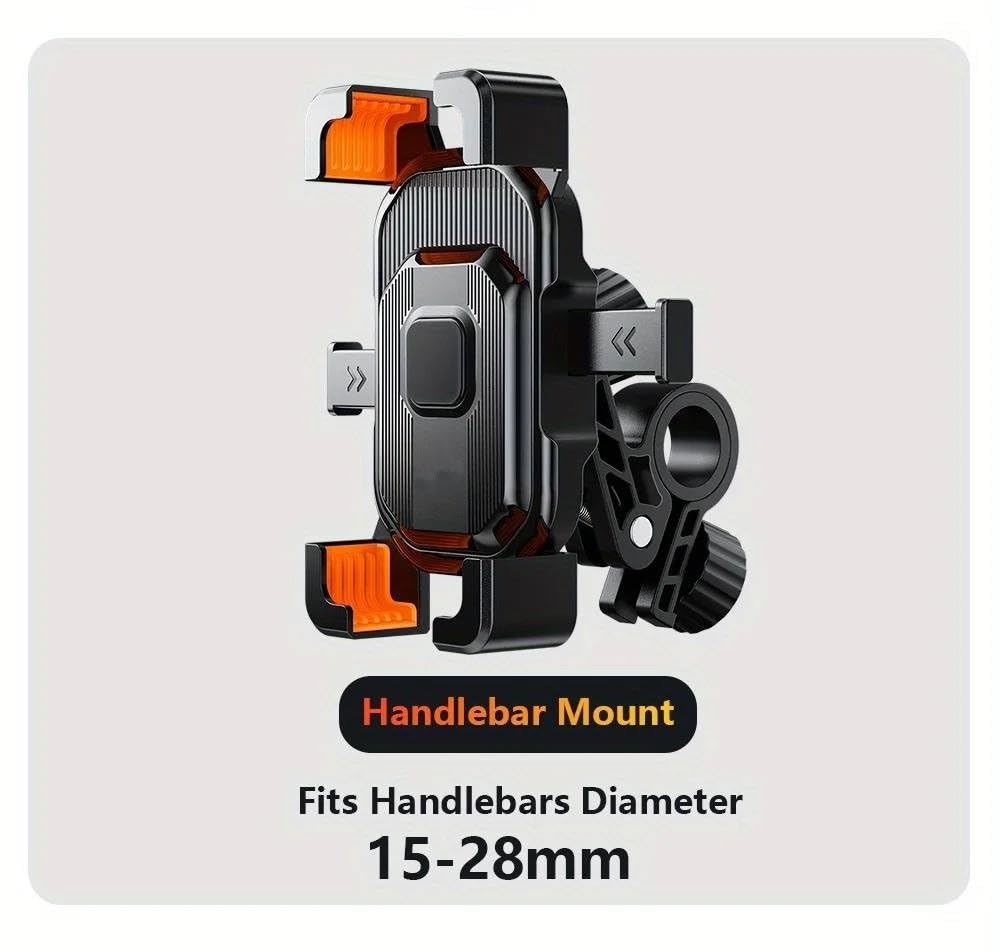 Supporto Telefono Bici Moto Manubrio Presa Cellulare Per Smartphone 4,7-6,7 Pollici