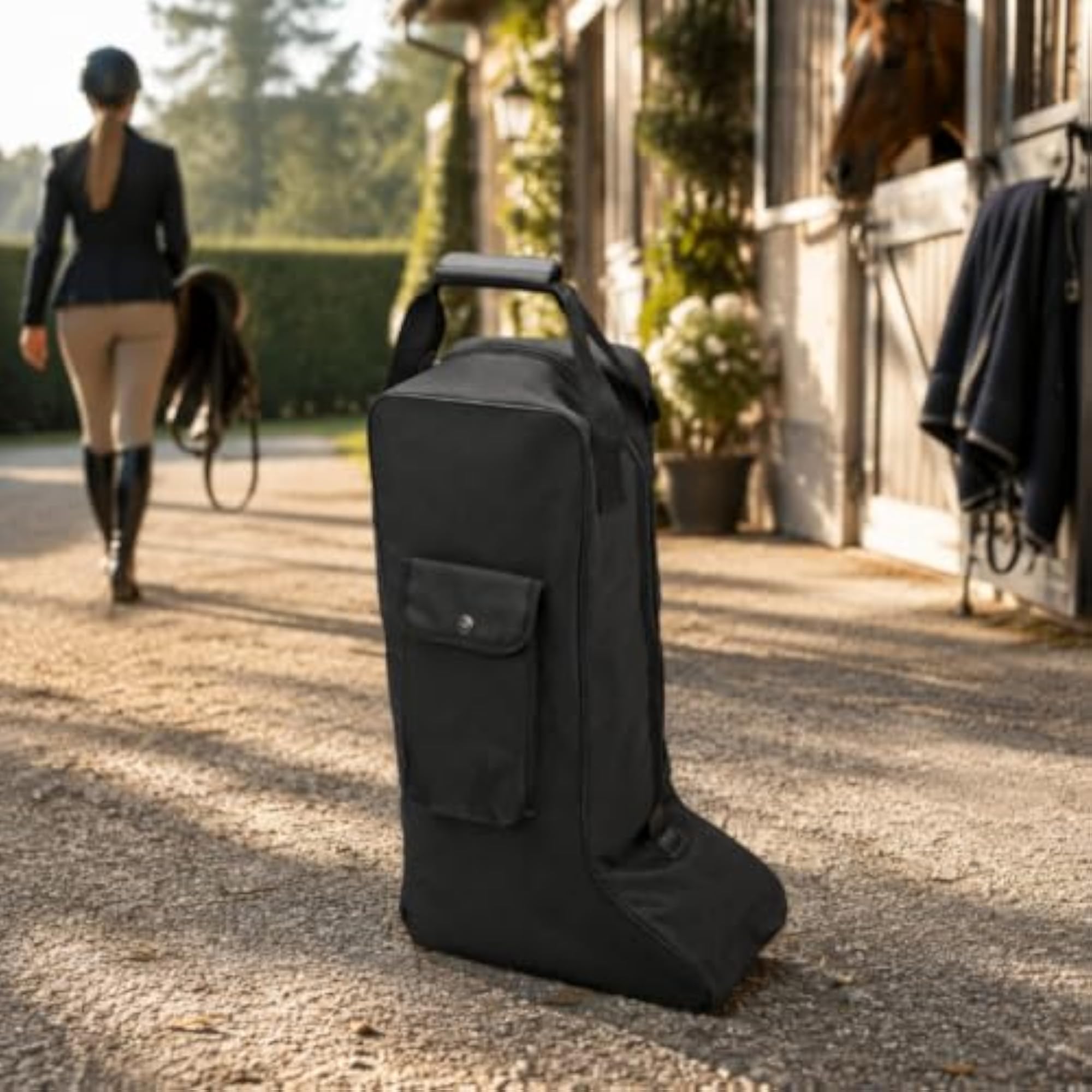 Full-Zip Tall Boot Storage Bag for Equestrians