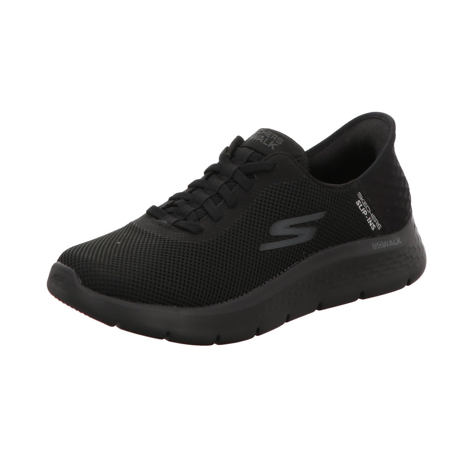 Skechers Slip-INS GO Walk Flex - Zapatos para Hombre, Negro y Negro, 40 EU