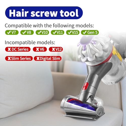 Anti-Tangle Tierhaarbürste für Dyson V8 V10 V11 V15 Gen5 – Staubsauger Zubehör für Matratzen, Polster & Tierhaare, kompatibler Ersatzaufsatz