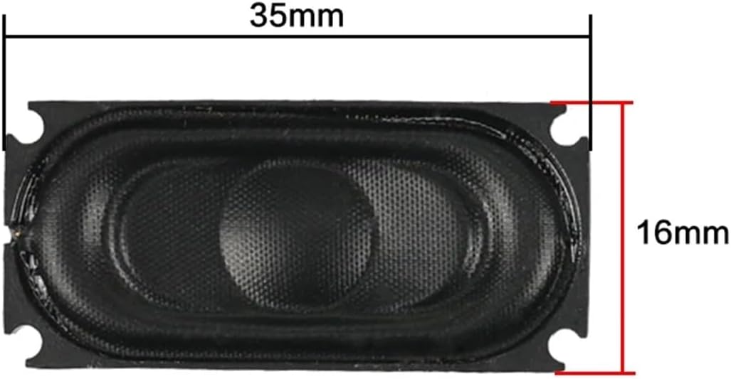 16 * 35mm Laptop 8 Ohm 2W Mini Speaker Shock Sound Quality High Sensitivity 40 * 20mm 2PCS(16x35mm)