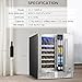 BODEGA 30 Inch Wine and Beverage Fridge under Counter, Dual Zone Outdoor Coolers for Patio and Deck Weatherproof, Stainless Steel Beverage Refrigerator for Beer, Soda, Holds 92 Cans and 31 Bottles