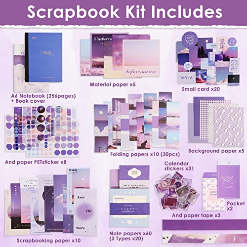 RUNEAY Scrapbook Kit 346 Pcs - Image 3