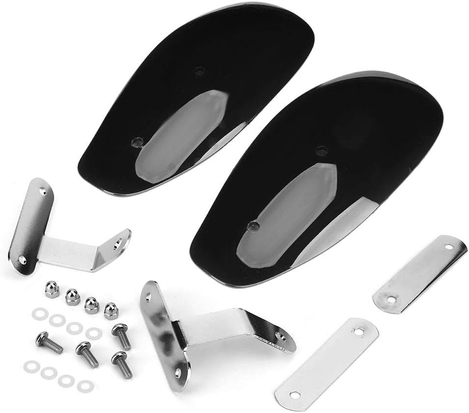 QiiluMotorcycle Hand Guards, 2PCS Universal Motorcycle Hand Guard Wind Deflector Protector Motorbike Hand Guards Motorbike Accessories 10mm/0.4in