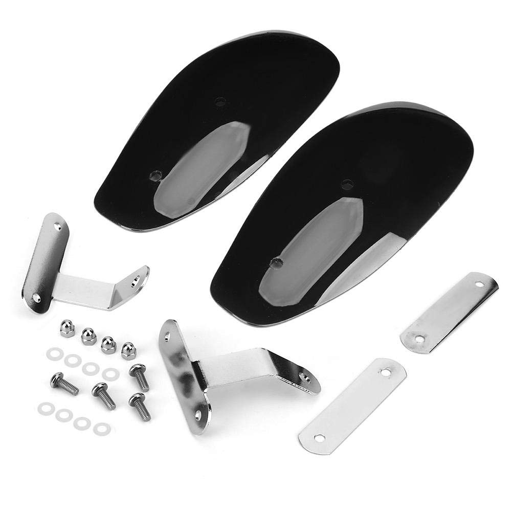 QiiluMotorcycle Hand Guards, 2PCS Universal Motorcycle Hand Guard Wind Deflector Protector Motorbike Hand Guards Motorbike Accessories 10mm/0.4in