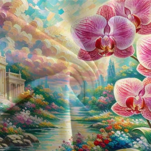 Housse de couette orchidée imprimée 3D avec fermeture éclair cachée en microfibre douce - 7