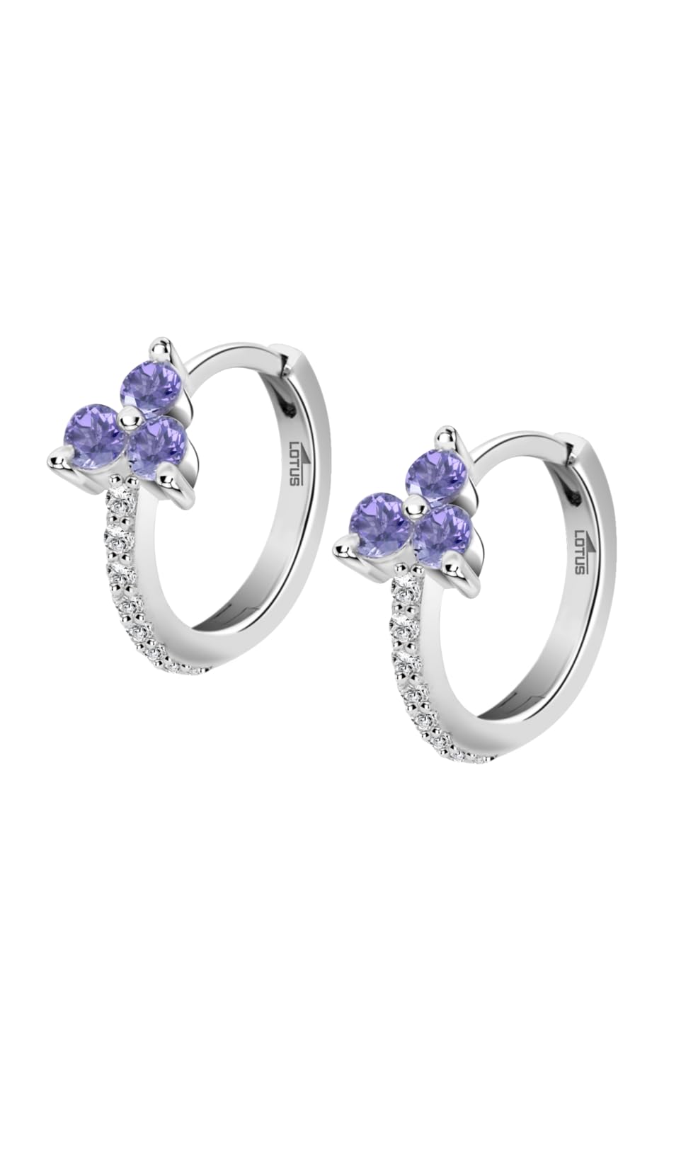 LOTUS SILVER Pendientes LP3728-4/1 Colors Plata Flor Circonitas engastadas Mujer