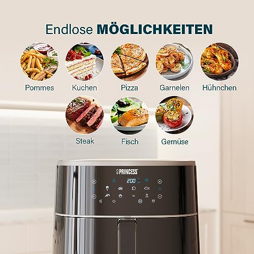Princess digitale airfryer 182238-4 L - 1 kg friet - instelbare capaciteit van de tank - Afbeelding 4