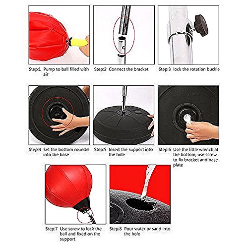 image for vinmax Standing Punching Bag Adult Punching Ball Speed Bag Boxing Set 