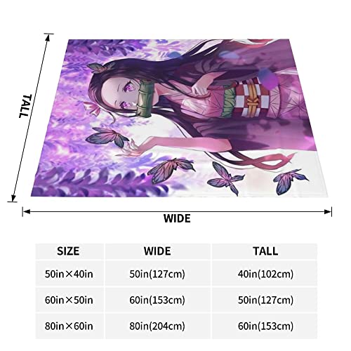 Anime Blanket Cute Blankets Fluffy Fleece Flannel Soft Throw Blankets Cozy Flannel Gift Blanket For Bed Couch Camping All Season 40"X50" #TOP1